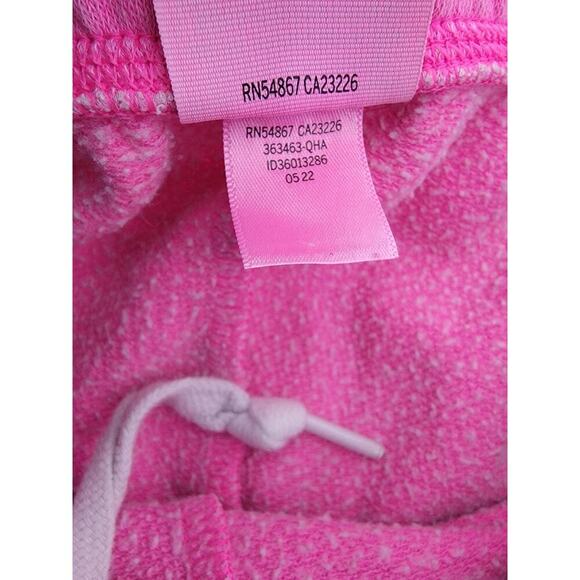 Victorias Secret Pink Sweat Shorts SZ XS Pink Drawstring Pockets Logo Y2K - Picture 6 of 7